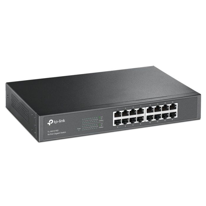 Switch Rackable/De Bureau TP-LINK TL-SG1016D 16 ports 32 Gbit/s - Noir