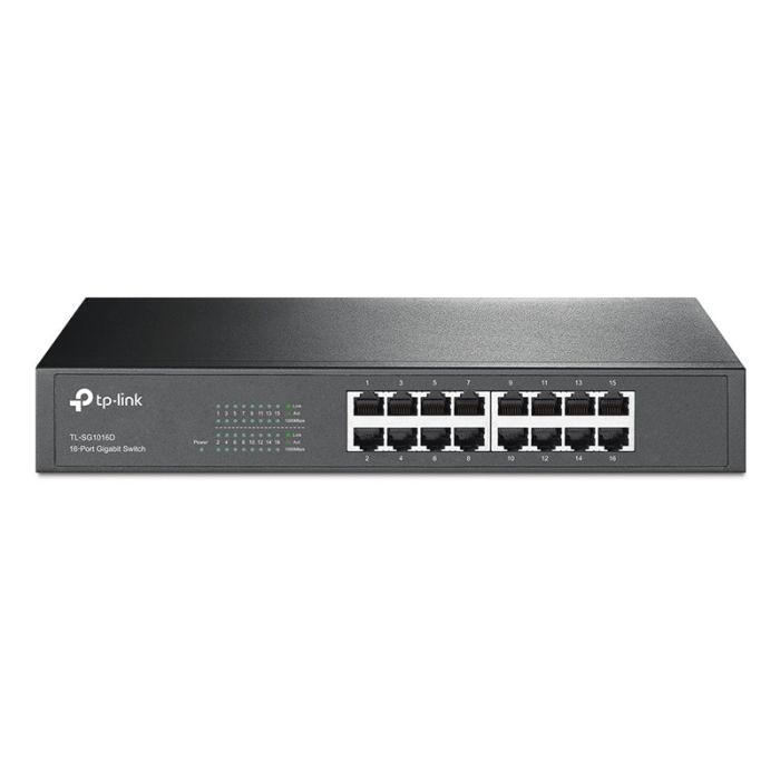 Switch Rackable/De Bureau TP-LINK TL-SG1016D 16 ports 32 Gbit/s - Noir