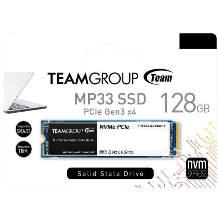 Disque Dur Interne TEAM GROUP MP33 128Go SSD M.2 (TM8FP6128G0C101)