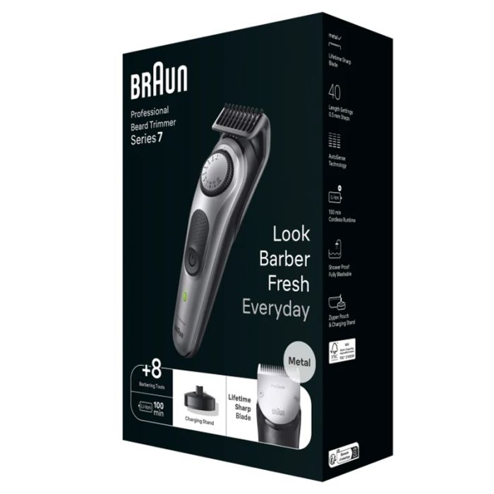 Tondeuse à Barbe Rechargeable BRAUN Series 7 BT7420 - Gris