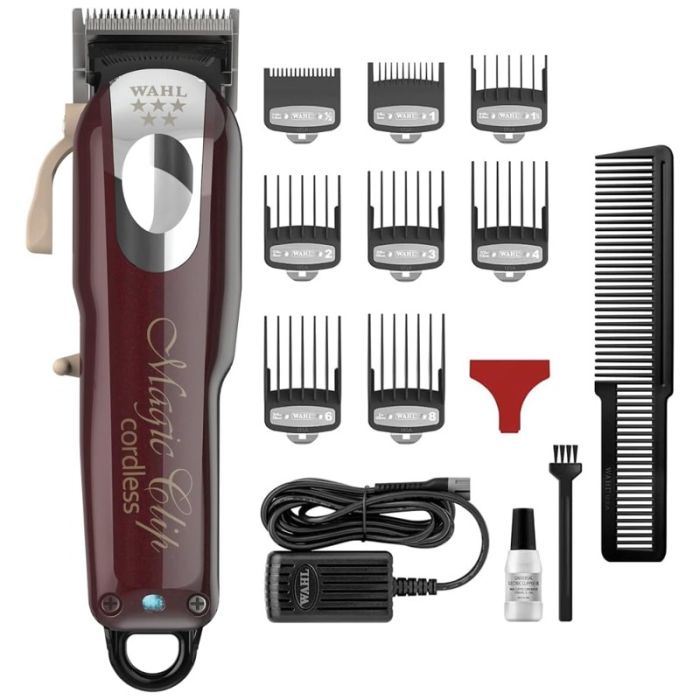 Tondeuse Cheveux sans fil WAHL Magic Clip-Cordless 043917005249 - Bordeau