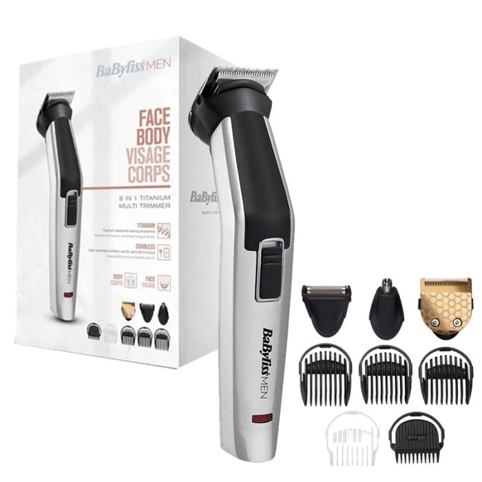 Tondeuse Multi-Usages 8en1 BABYLISS MT726E - Titanium