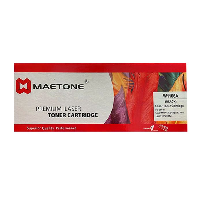 Toner adaptable MAETONE HP 106A - Noir  