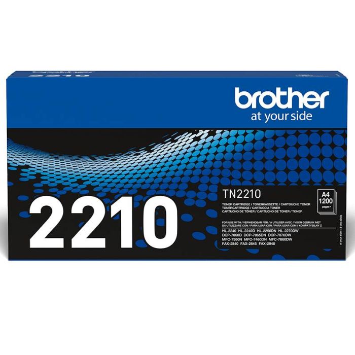 Toner Laser Original BROTHER TN-2210 - Noir