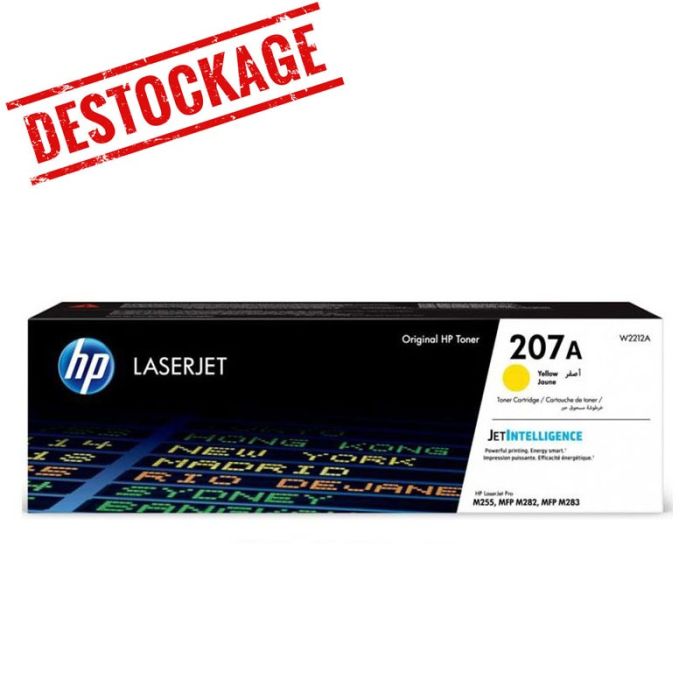 Toner LaserJet original HP 207A  - Jaune (W2212A)