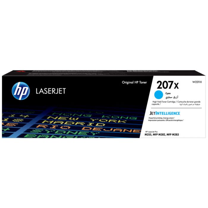 Toner LaserJet Original HP 207X à Haute Capacité - Cyan (W2211X)