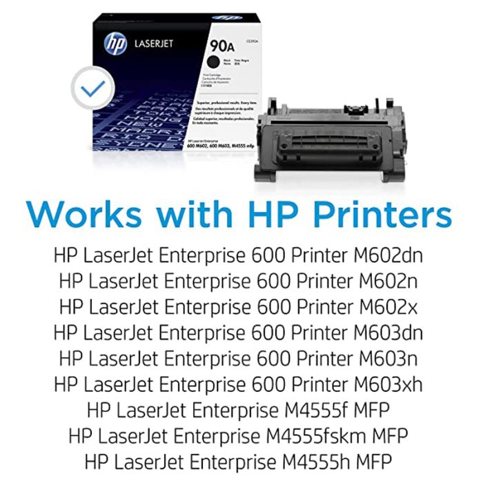  Toner LaserJet original HP 90A - Noir (CE390A )