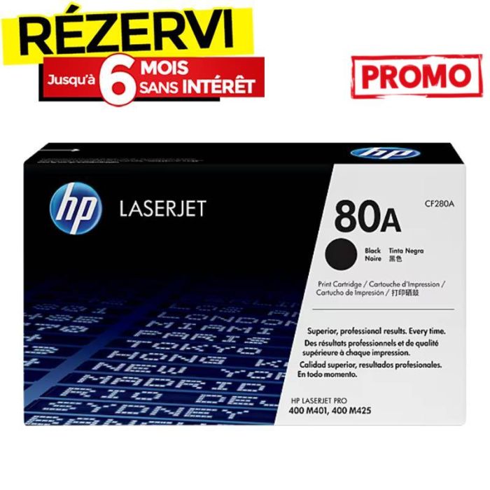 Toner Original Laserjet HP 80A - Noir