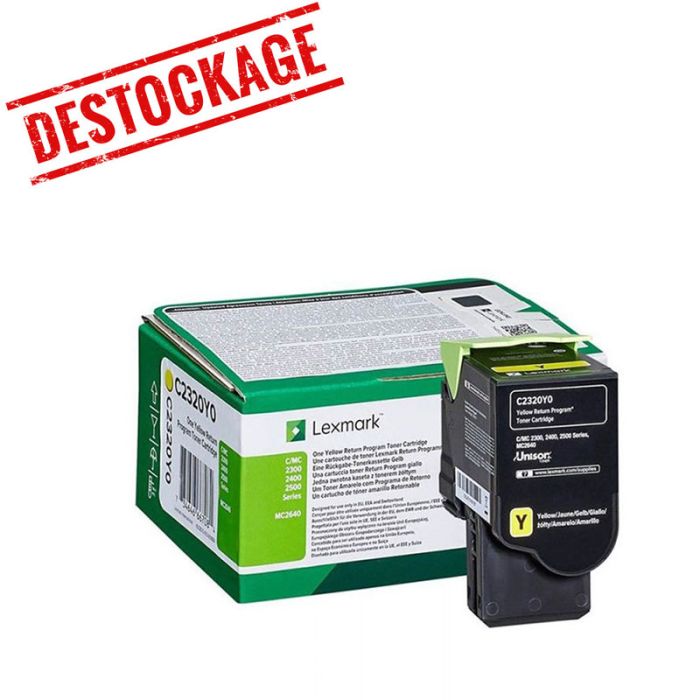 Toner original LEXMARK - Jaune (C2350Y0)