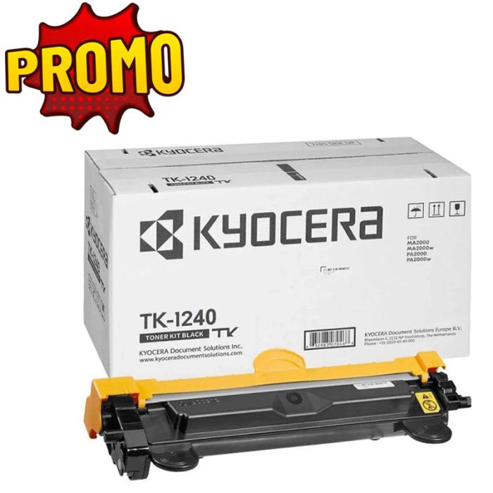 Toner Originale KYOCERA TK-1240 Pour ECOSYS PA2000,PA2000W,MA2000 (1.5K) - Noir 