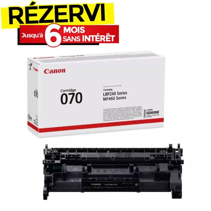 Toner CANON D'origine 070 Laser - Noir (5639C002)