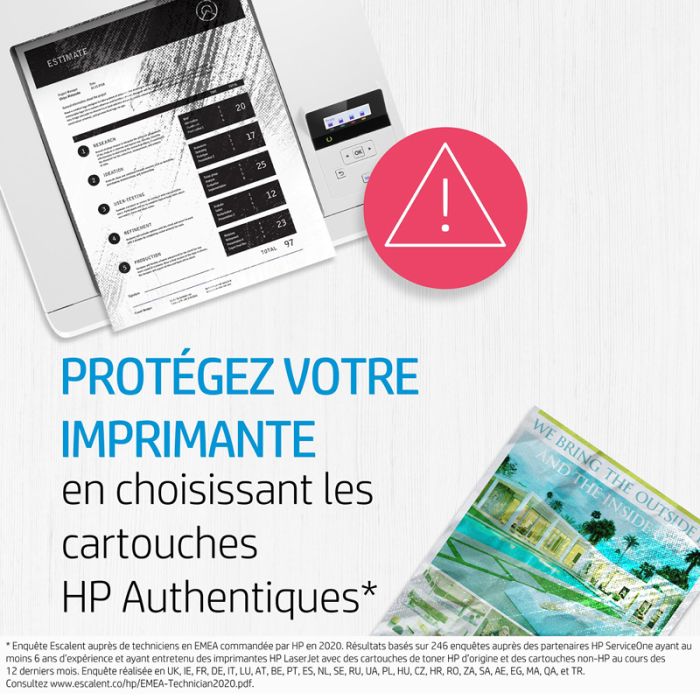 Toner HP 207A (W2210A) noir de 1350 pages - cartouche laser de