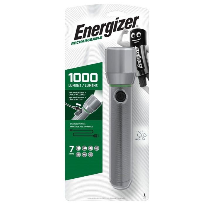 Torche Rechargeable ENERGIZER Métal Vision HD - Silver