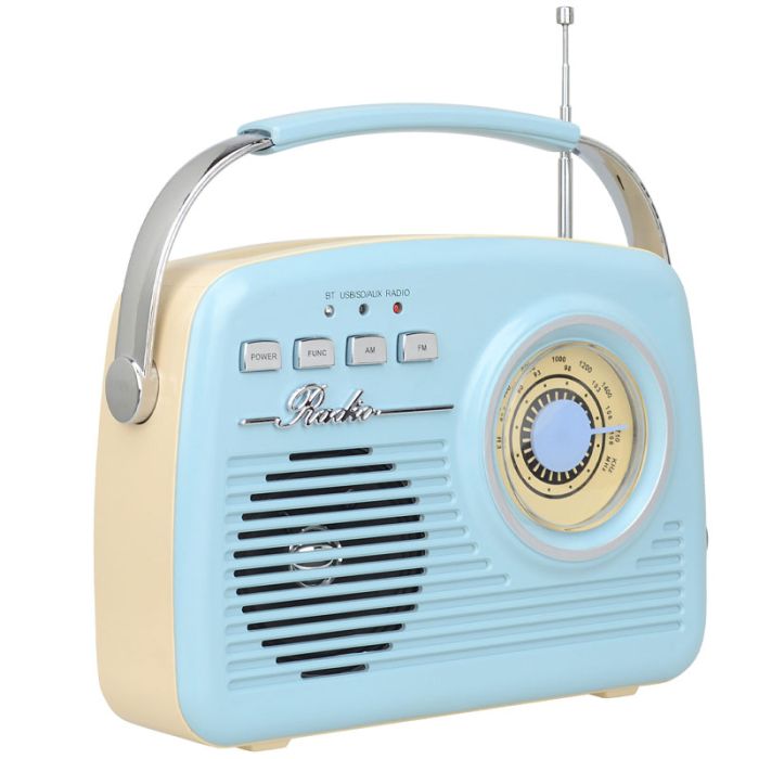 Transistor haut-parleur et Radio FM AKAI ER68B BLUETOOTH  - Bleu