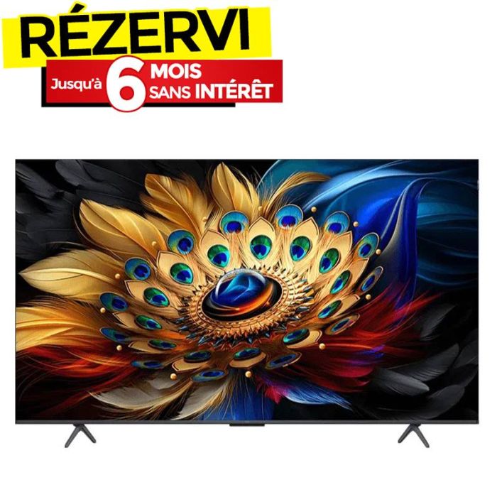 Tv TCL 50'' Smart Google C655 QLED 4K + Abonnement TV