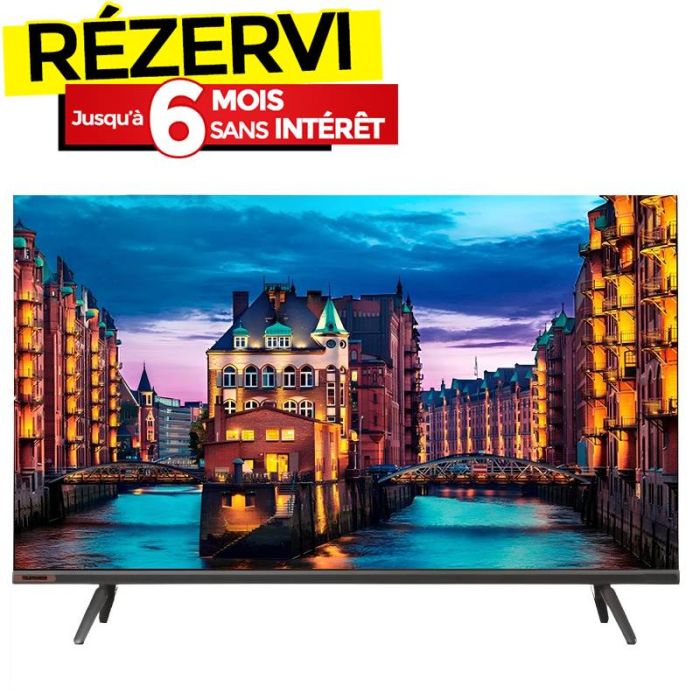 TV TELEFUNKEN 43'' Smart Google Tv E3E Full HD + Récepteur Intégré