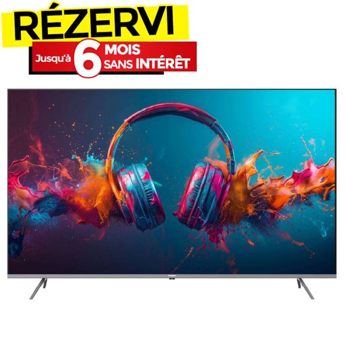 TV TELEFUNKEN 55'' Smart Google Tv G3EN UHD + Récepteur intégré