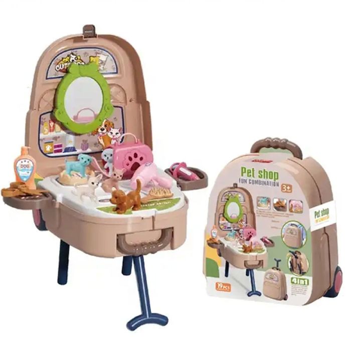 Valise Animal Shop 4EN1 Pour Enfant - Jaune (6929696305289)