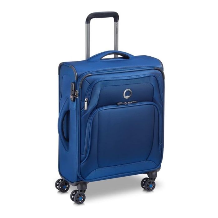 Valise DELSE Optimax Lite trolley S Slim 55 - Bleu