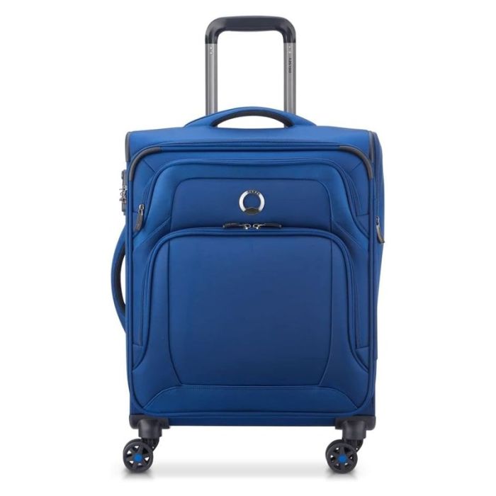 Valise DELSE Optimax Lite trolley S Slim 55 - Bleu