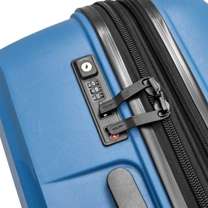 Valise DELSEY BELMONT PLUS Extensible 71 cm - Bleu Zinc 