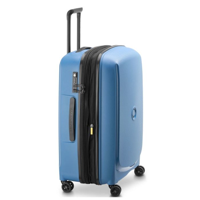 Valise DELSEY BELMONT PLUS Extensible 71 cm - Bleu Zinc 