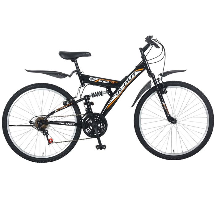 Vélo VTT IN-OUT Susp 26'' - Noir