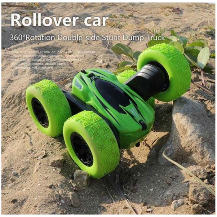 Voiture RC Toys Double Sides 360 degré - Vert