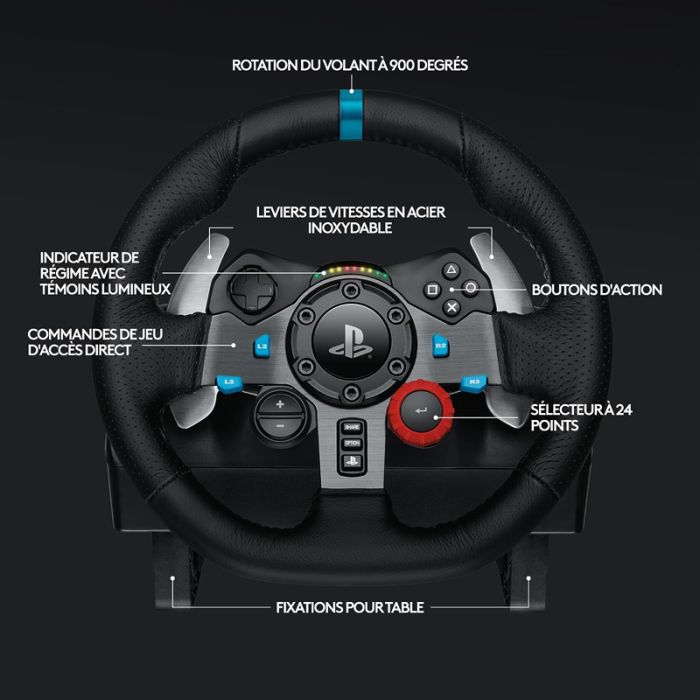 Volant & Pédale LOGITECH G29 - Noir