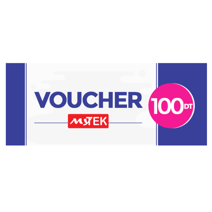 VOUCHER D'UNE VALEUR DE 100DT