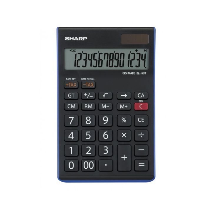 Calculatrice de Bureau SHARP EL-145T 14 Chiffres Noir