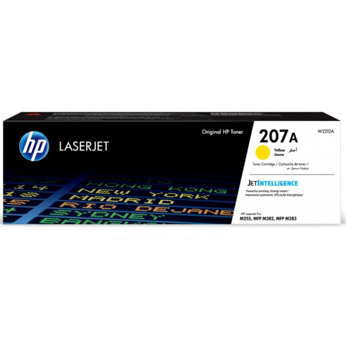 Toner LaserJet original HP 207A  - Jaune (W2212A)