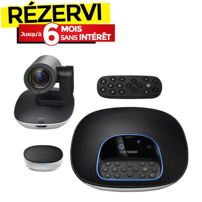 Webcam Vidéoconférence Sans Fil LOGITECH 960-001057 - Noir
