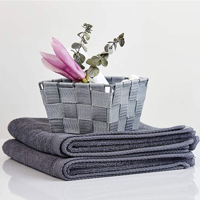 Panier De Salle De Bains WENKO Adria Mini, Square - Gris (WELT52200)