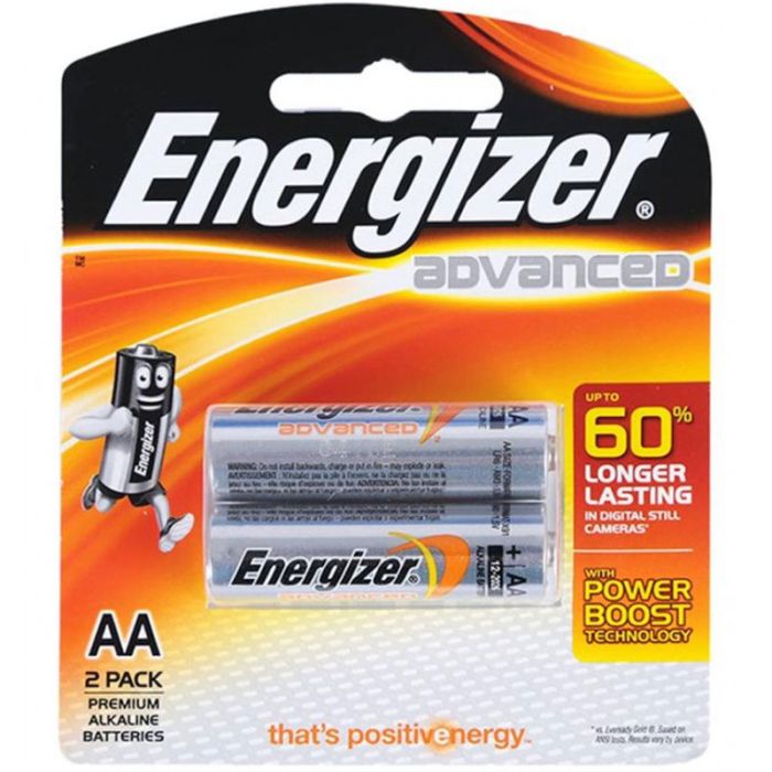 2x Piles ENERGIZER Advanced AA X91RP2