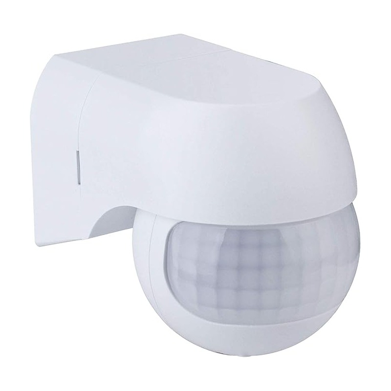 Détecteur de mouvement Usage Mural 180°/12M IP44 - Blanc