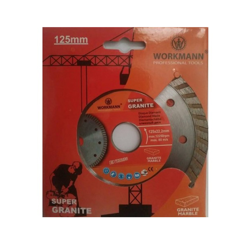 Disque Diamant Granit WORKMANN DDG125 125 mm x 22,2 mm