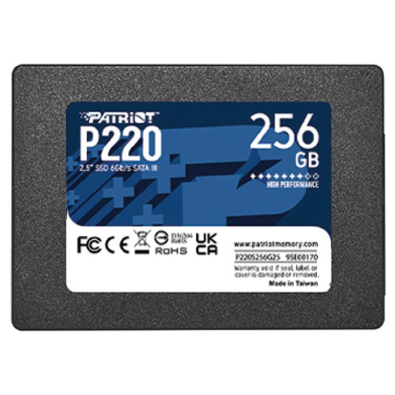 Disque Dur Interne PATRIOT P220 256GB SSD SATA III 2.5'' - Patriot