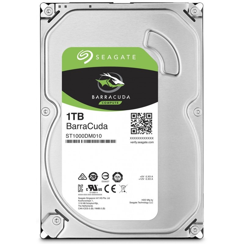 Disque Dur Interne SEAGATE BarraCuda 1To HDD 3.5" Pour Pc De Bureau - Seagate