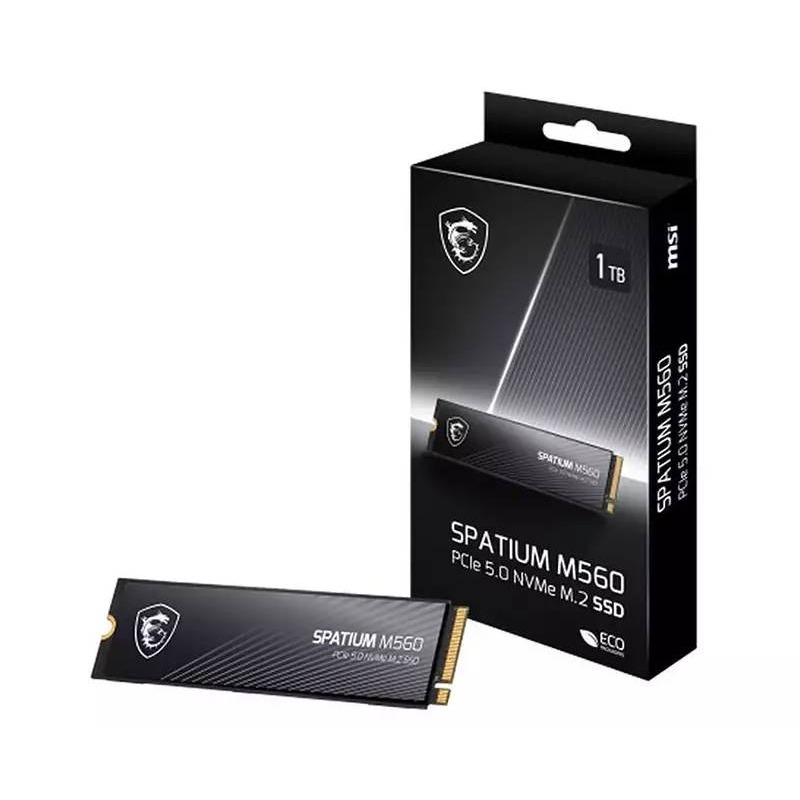 Disque Dur interne MSI SPATIUM M560 1TB SSD PCIe 5.0 NVMe M.2 - MSI