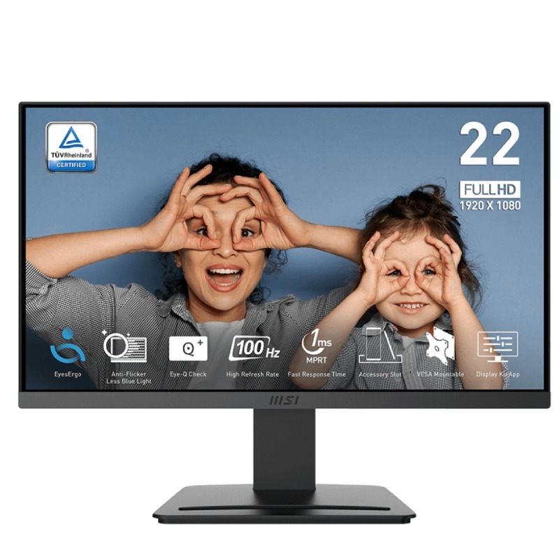 Ecran MSI PRO MP223 E2 21,45" Full HD 100 Hz - MSI