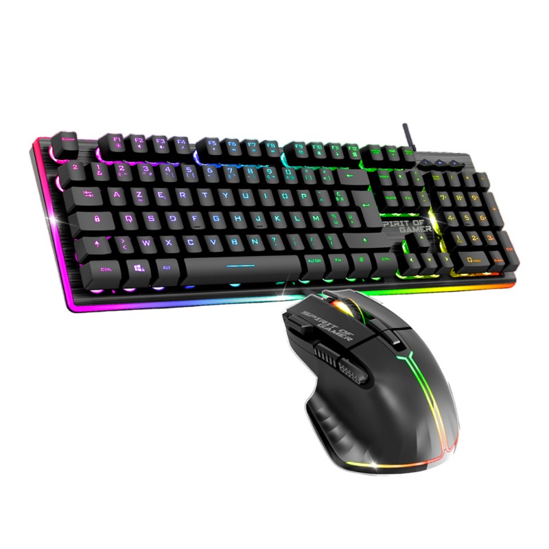 Ensemble Clavier + Souris Filaire SPIRIT OF GAMER ULTIMATE 600 - Noir