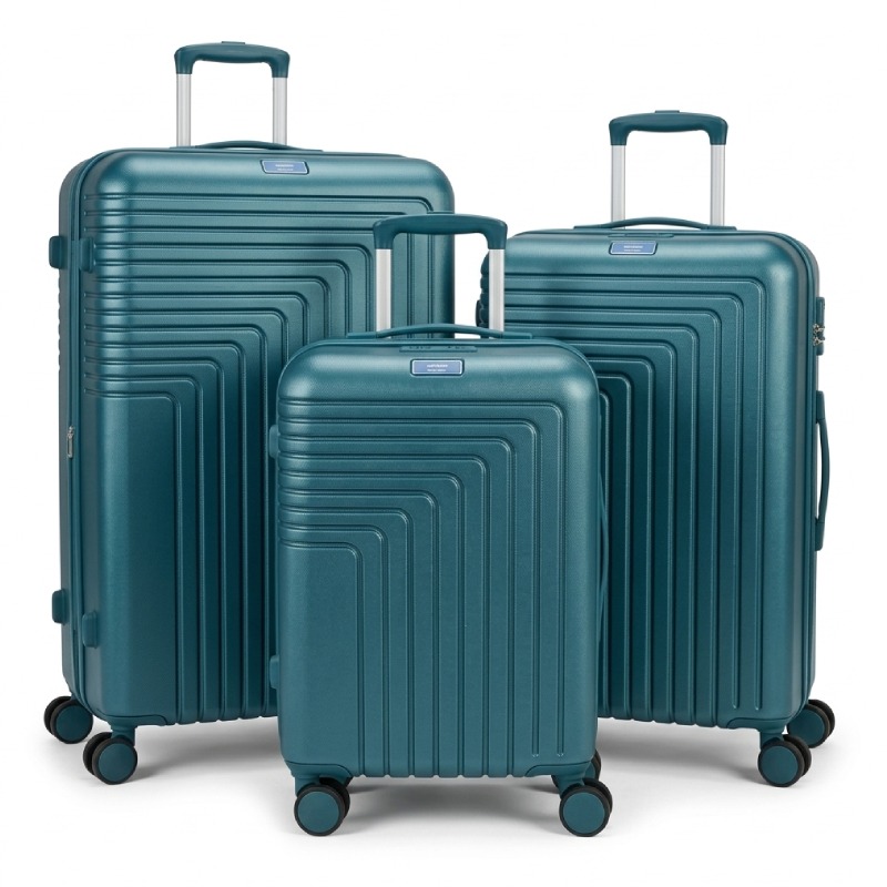 Ensemble De 3 Valises ABM Incassable ABS - Bleu - ABM