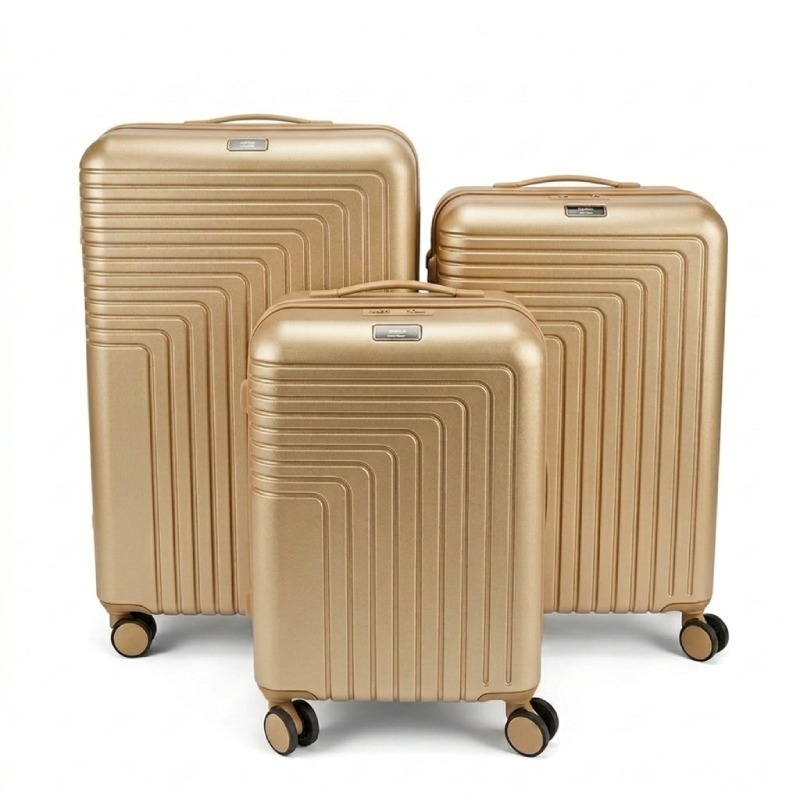 Ensemble De 3 Valises ABM Incassable ABS - Gold - ABM