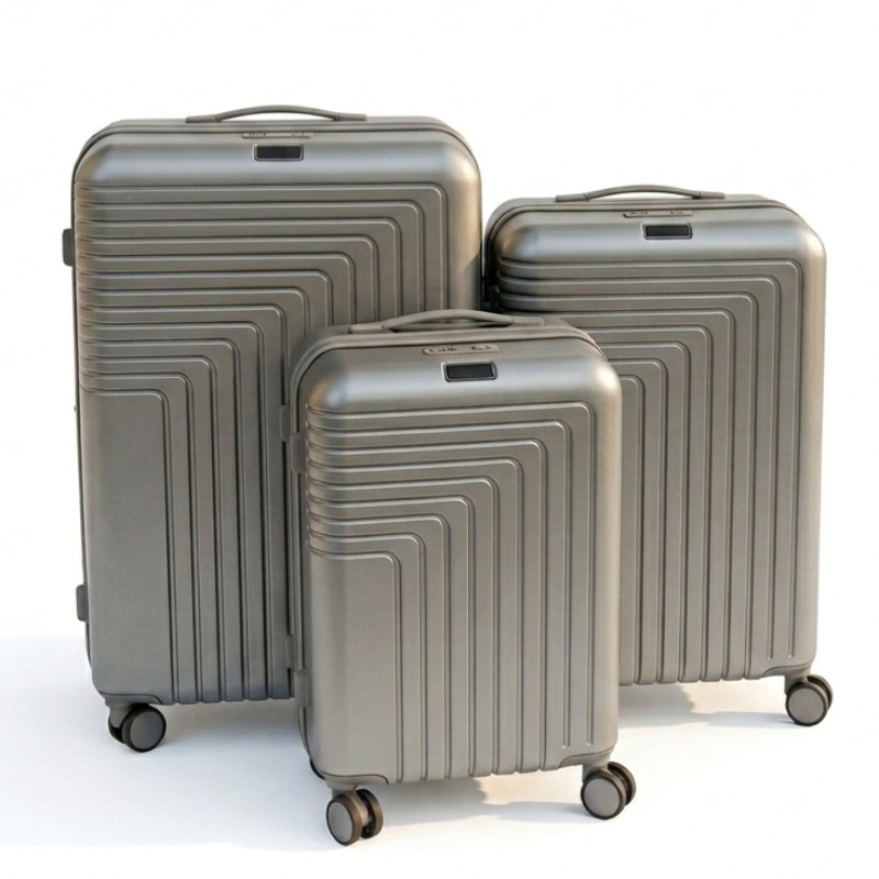 Ensemble De 3 Valises ABM Incassable ABS - Gris - ABM