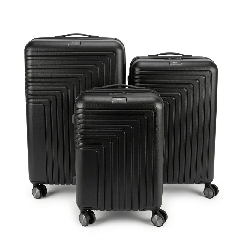 Ensemble De 3 Valises ABM Incassable ABS -Noir - ABM