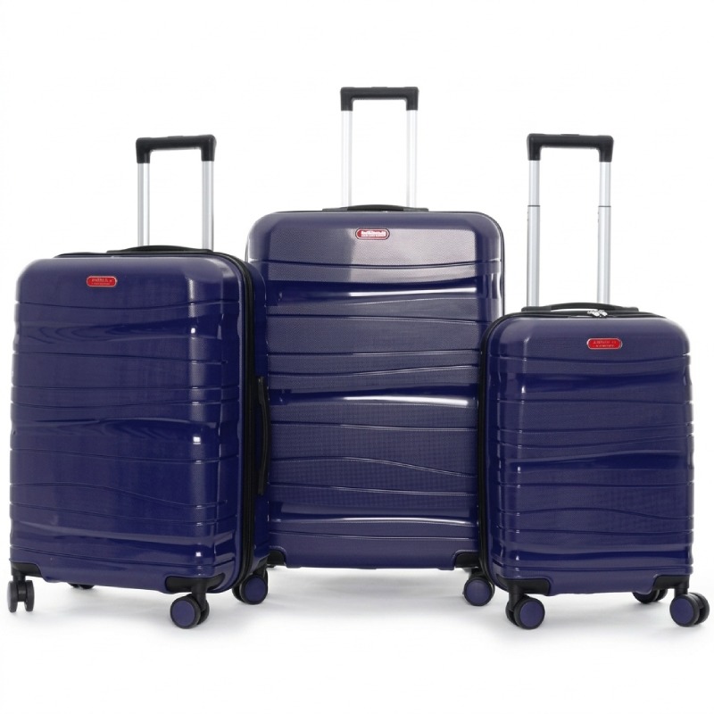 Ensemble de 3 Valises TITOU Incassable Avec Afficheur Pese Bagage - Bleu Marine