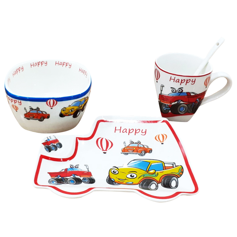 Ensemble De Petit Déjeuner Pour Enfant Happy
