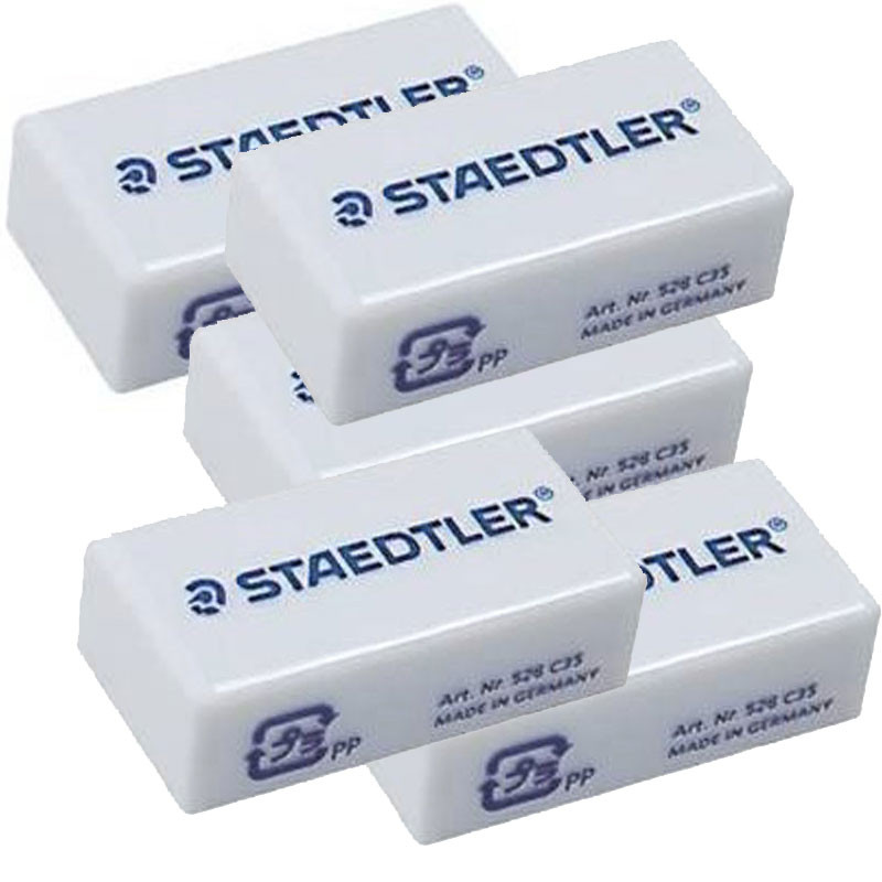De 5 Gommes STAEDTLER C35 - Blanc