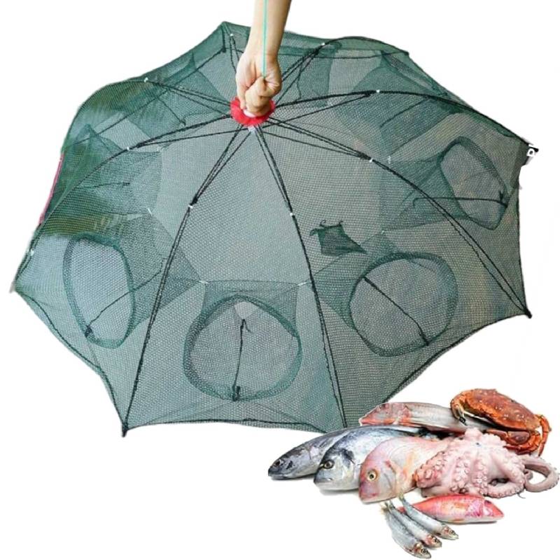 Filet de Pêche DRINA 8 Trous Pliable Automatique